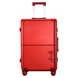 Shorts Nouveaux matériaux PC de haute qualité Cadre en aluminium Travel Suise Spinner Brand Hard Case Rolling Lage 20 "22" 24 "26" 28 "pouce