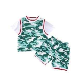 Shorts Nouveaux bébés d'été vêtements garçons enfants filles sport tshirt short 2pcs / set