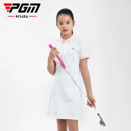 Shorts PGM Golf Dress Girl's Summer Courtettes Sports à manches Contrôles QZ092