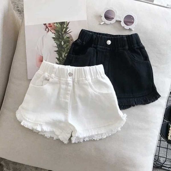 Shorts Shorts 2023 Summer Baby and Worthler Chica Niña Casual White Black Jeans Beach Pantalones calientes Pantalones Hotrens Cortos cortos WX5.22