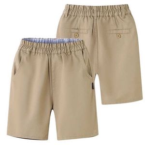 Pantalones cortos pantalones cortos para niños uniformes caqui de verano estilo ligero de verano pantalones casuales de 4 a 16 años ropa para niños wx5.22