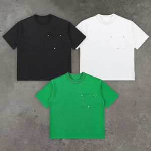 Shorts mouw zwart groen wit t shirt mannen vrouwen hoogwaardige streetwear top T -stukken