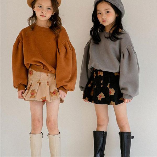 Pantalones cortos Spring Autumn Children Bear Print Girls Moda Fashion Baby Girl Skirt Skirt Pants Summer Kids Beach Clothing 230412