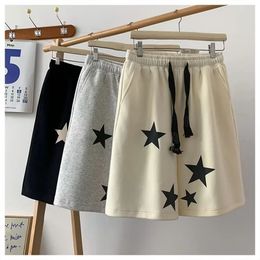 Shorts étoiles imprimées joggeurs de coton pour femmes shorts d'été