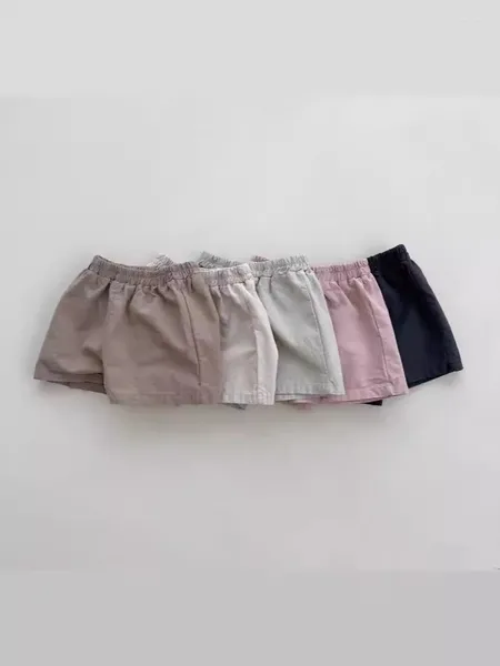 Shorts d'été bébé solide en liberté infantile pantalon décontracté de mode