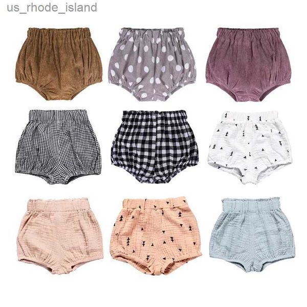 Shorts Summer Boys Bandle Shorts mignons filles Blooders courts Broches couvre-couvrette PAUGNE PANTES ÉLASTIQUE ELASTIQUE PAPT