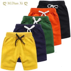 Shorts Zomer Kinderen Katoen Effen Elastische Taille voor Jongens Meisjes Mode Sport Broek Peuter Slipje Kids Strand Kleding 230613