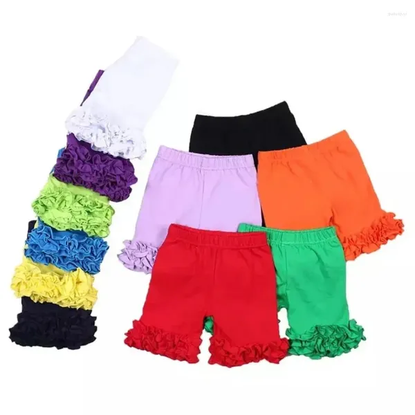 Pantalones cortos, ropa de verano para niños, ropa de Color caramelo para niñas, pantalones de algodón suave, mallas para niñas, pantalones cortos de playa para niños