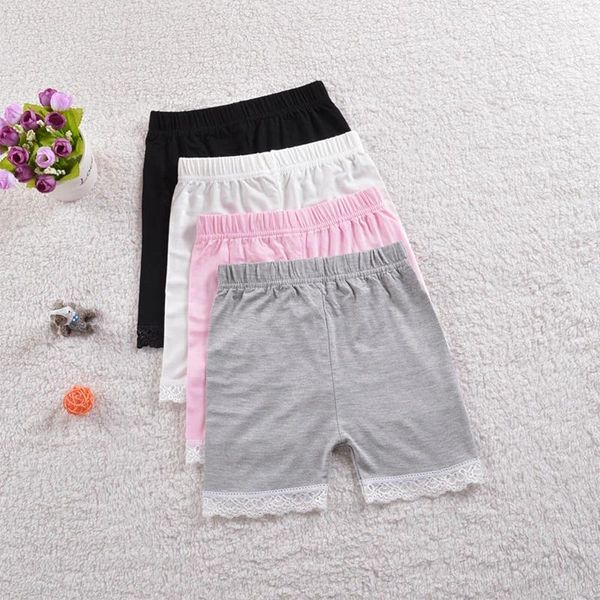 Pantalones cortos de verano para niñas, calzoncillos de algodón para niñas, ropa interior de encaje para bebés, bragas de seguridad para niños, calzoncillos para adolescentes, lencería para niños