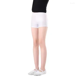 Shorts d'été filles solides élastiques décontractées sous pantalon pour enfants pour adolescents ballet danse sport yoga skin-friendly cool short