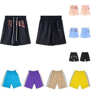 shorts Summer Mens Womens Designers courts couleurs solides pantalon de jogging lâche lettre d'imprimerie sangle pantalon décontracté à cinq points