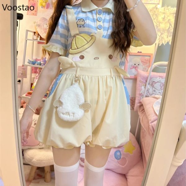 Shorts Sweet Lolita Style shorts femmes décontractées Kawaii Cartoon broderie Sauthes Pantalons courts Japonais filles mignons Bloors Shorts