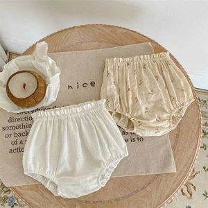 Shorts vintage floral bébé fille bulle shorts d'été pour tout-petits floraison élastique couture de couches bébé nouveau-né 121824 26 mois H240425