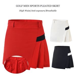 Shorts Femmes antiéxposition golf mini jupe patchwork golf jupe plissée dames hauts tennis alliné culottes Quickdry slim skort