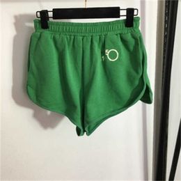 Shorts Dameskleding Zomer Casual Veelzijdige elastische band Cijfers Decoratie Los Comfort Wijde pijpen Korte buitensport Ontwerpers Dames 55