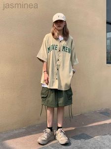 Shorts dames HOUZHOU Japanse streetwear groene shorts Kpop kaki korte broek Vintage Kpop ldd240312