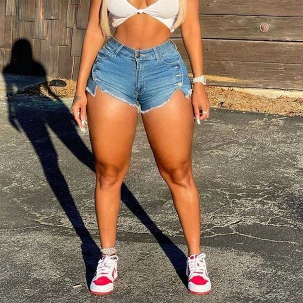 Short femme grande taille été sexy fille chaude ultra court jambe large short en jean coupe ample P230530