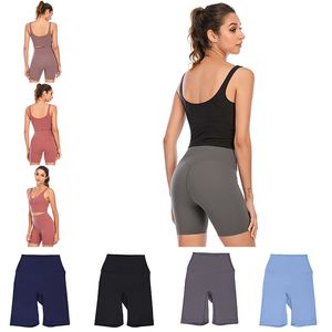 pantalones cortos de yoga pantalones de 5 pulgadas para mujeres ajustados leggings para mujeres entrenamiento gimnasio ropa deportiva fitness elástica dama corta legging color sólido