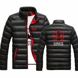 Shotokan Karate 2022 Nuevo invierno para hombre Collar Cott Chaqueta con cremallera Sudaderas con capucha Parker Cott Chaqueta Cálida Abrigos Fiables Tops U5d4 #