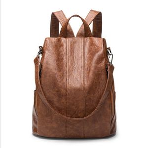 Bolso de hombro 2019 nueva ola de bolsos de mochila de cuero suave paquete de dama salvaje coreana femenina