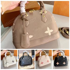 Bolso de hombro Alma BB PM tamaño bandolera bolso de mano bolso de diseñador en relieve Damier mujeres elegante estilo de moda Shell Alma bolsa