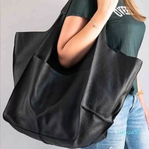 Sac à bandoulière décontracté grande capacité fourre-tout pour femmes Designer gros sacs à main de couleur unie luxe en cuir Pu
