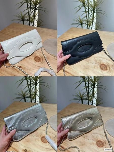 Bolso de hombro Bolso cruzado de diseñador Lujo Diamante Enrejado Marca Moda Simple Pequeño clásico solapa Cuadrado Bolsos de mujer Cadena de cuero Bolsos para teléfono móvil monedero