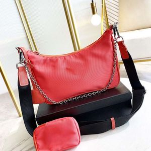 Bolso de hombro Bolso de maquillaje de diseñador Bolso cruzado para mujer Bolso de lujo para las axilas Bolso de hombro de lujo de alta calidad Bolso Cartera Conjunto de tres piezas