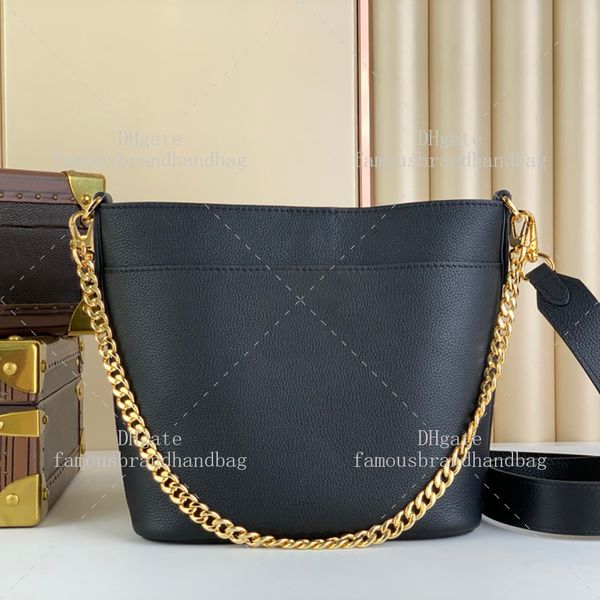 Bolso de hombro Diseñador Mujer Bolso de cubo de cuero de becerro 10A Bolso de cadena de calidad de espejo Bolso de diseñador Bolso de alta calidad con caja L270