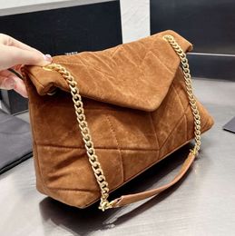 Sac à bandoulière Designer Femmes Loulou Puffer Suede Messenger France Marque Y Cuir Matelassé Bandoulière Sac À Main Lady Double Chaîne Sangles