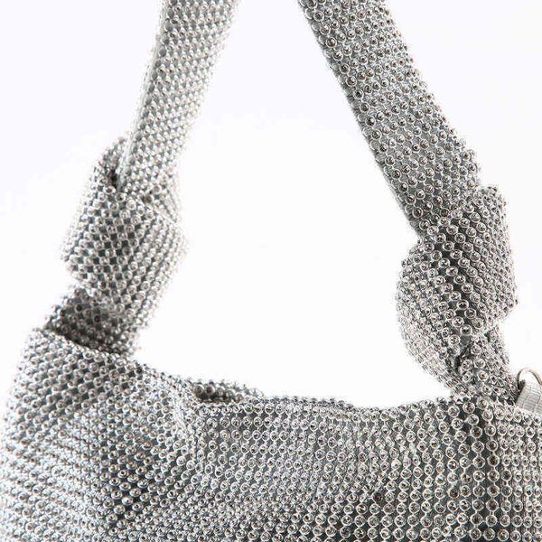 Sac à bandoulière soirée s mariage main Designer s pour femmes strass pochette sac à main dames cristal luxe sacs à main 220607