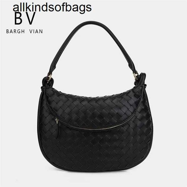 Sac à bandoulière Gemellis BottegaaVeneta tissé en cuir véritable Frog Sister exclusif BARGH IA B nouveau sac à main authentique tissé à la main pour femme en cuir de vache Twins Bag wq