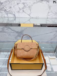 Bolso de hombro Tote Luxury Purse Brand Bag Mensaje Bags Cluth Classic Genuine Cuero Crossbody Original Lambskin 5a Cluth Gold Chain 25cm Moda de moda Brown
