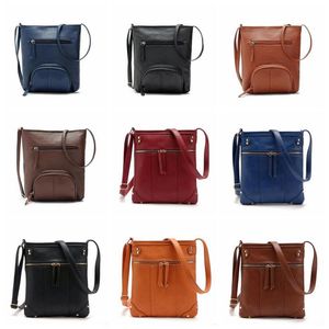 Schoudertas Portemonnee Retro Cross Body Bag Satchel Tassen Messenger Bag Mode Handtas Mobiele Telefoon Tassen Pouch Cosmetische Tassen Organizer B6424