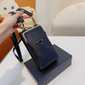 schoudertas Designer bakken Telefoonzakje Handtas Dames Crossbodytassen Vrije tijd Leer Mobiele ketting Klassieke Mini Messenger Vrouwelijke tassen