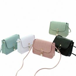 Bolso de hombro Vintage Cocodrilo Crossbody Ladies Monedero Square Tote Casual Multifunctial Bolso de hombro Pequeño bolso cuadrado Mujer P2Oe #