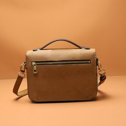 Sac à bandoulière femme vente Discount qualité sac à main métis poignée en cuir véritable concepteur lettres florales dames plaid