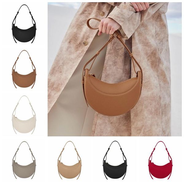 Bolsos de hombro 10A bolso bolsos de diseñador de alta calidad bolso de mujer diseñador bolso de pétalos cosido luna creciente axila bolsos de cuero diseño minoritario cuero de moda K3