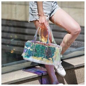 Schoudertassen 2017 zomer nieuwe jelly laser transparante reistas grote capaciteit strand zwemmen fitness tas dames yoga fitness tas caitlin_fashion_bags