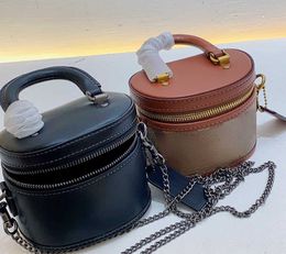 Sacs à bandoulière 2022 New Women's Designer Classic Old Flower Trail 12 Mini One Crossbody Chain Cylinder Handheld Box