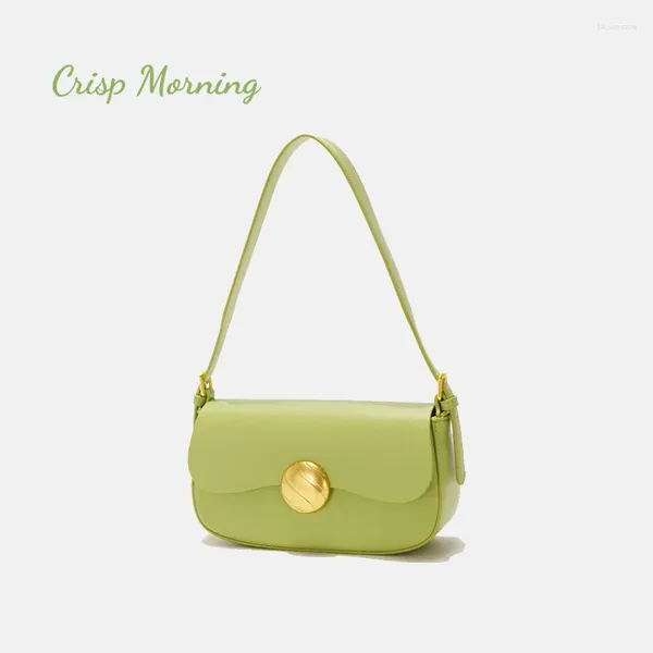 Bolsos de hombro 2023 Moda versátil para mujer Un bolso de mensajero Simple Color sólido Bolso exquisito