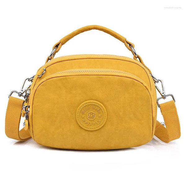 Sacs à bandouliers 2024 Canvas Handbag Zipper Messenger Crossbody Women Sac Fashion Couleur pure Casual fourre-tout