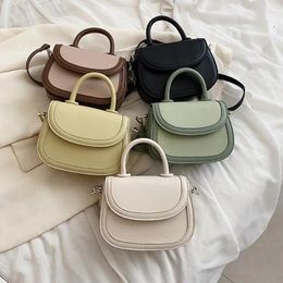 Sacs à bandoulière en cuir PU pour femmes, sac à main tendance avec poignées courtes, sac latéral, Mini fourre-tout mignon Kawaii, 2024