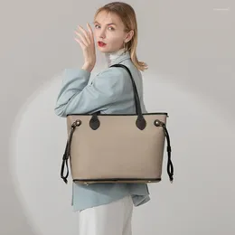 Bolsas de hombro 2024 Versión coreana de primavera y verano Retro capacidad de gran capacidad Bag Oxford Fabric Lady For Women