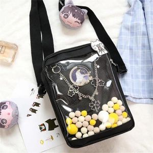 Sacs à bandoulière 2024 Mini bandoulière pour femmes mignon PVC Transparent petit sac Ita clair noir blanc sac à main pour femme téléphone