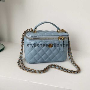 Schoudertassen 2024 Zomer Nieuwe Xiao Xiang Feng Mini Box Ling Ge Fang Bao Mode Een Crossbody Tas H240401