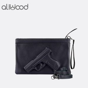 Sacs à bandoulière 3D impression pistolet pistolet sac marque femmes chaîne messager concepteur pochette sac à main dames enveloppe embrayages bandoulière Bolsas2467
