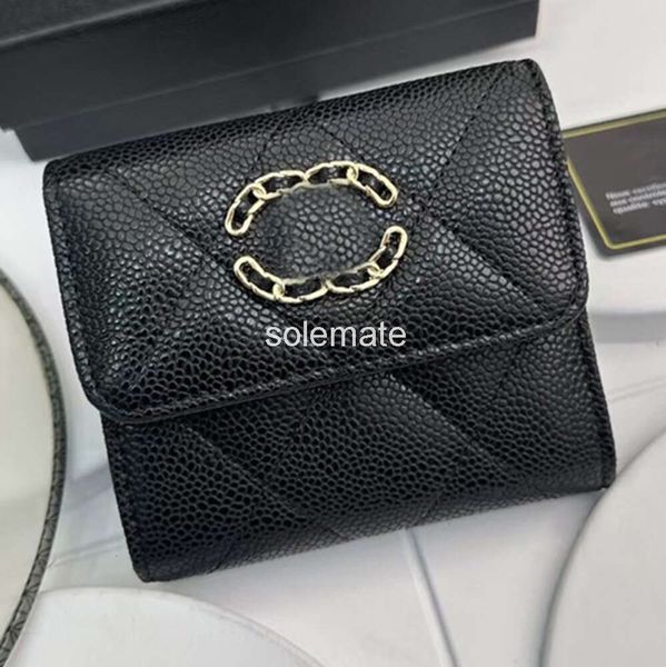 Bolsos de hombro 7a Flap de lujo Purse embrague Mujeres billetera de diseño Tarjeta de diseñador Channé de cuero de cuero