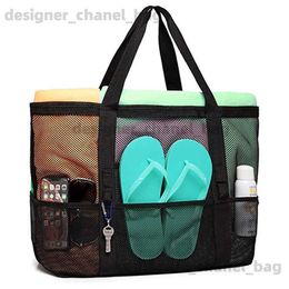 Sac à bandoulière A Sac de salle de bain de 8 poches de rangement de jouets de grande capacité avec un sac de rangement de plage à la main un épaule et un sac de douche T240416