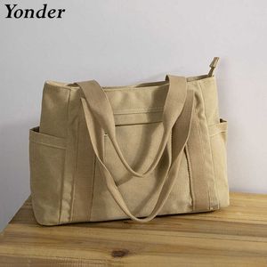 Schoudertassen a4 lege vrouwelijke schouder doek canvas tas grote vrouwen canvas draagtas met rits China mode grote stoffen draagtas tassen voor vrouwen 0216/23